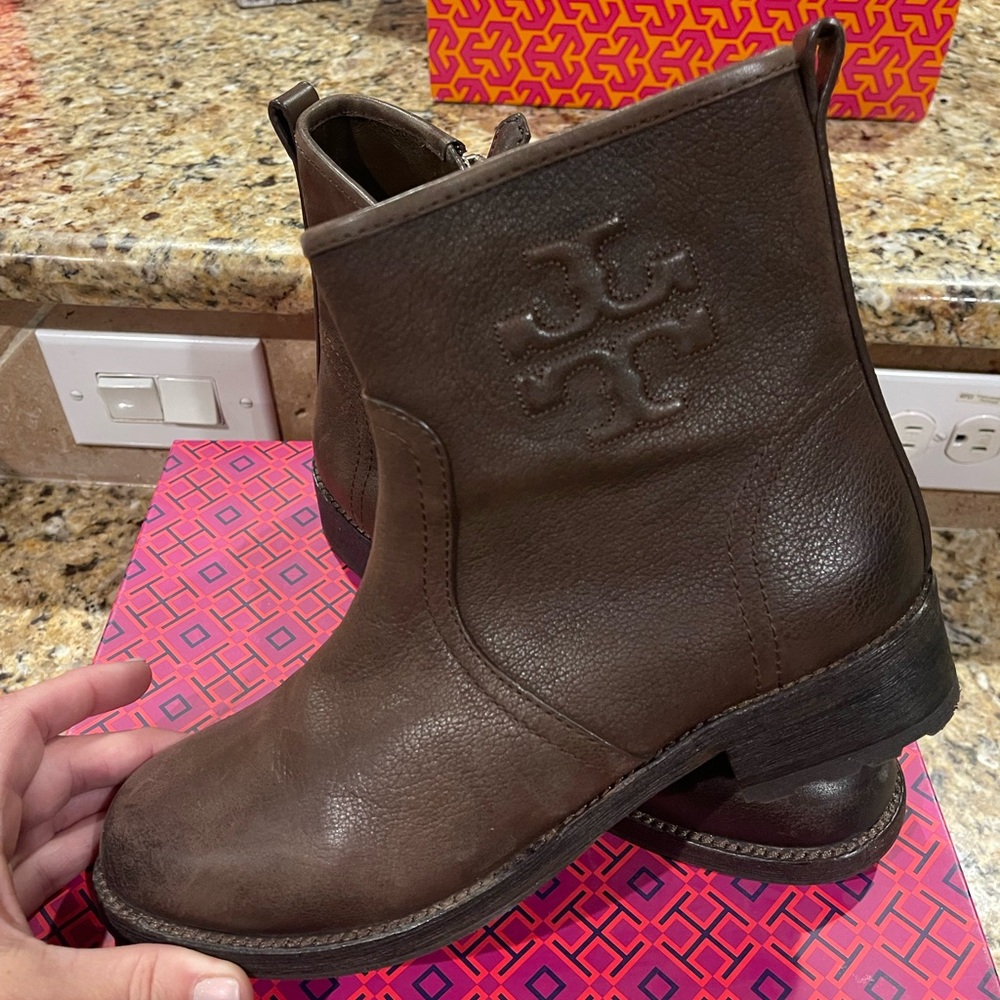 Tory Burch Simone Bootie - chocolate brown